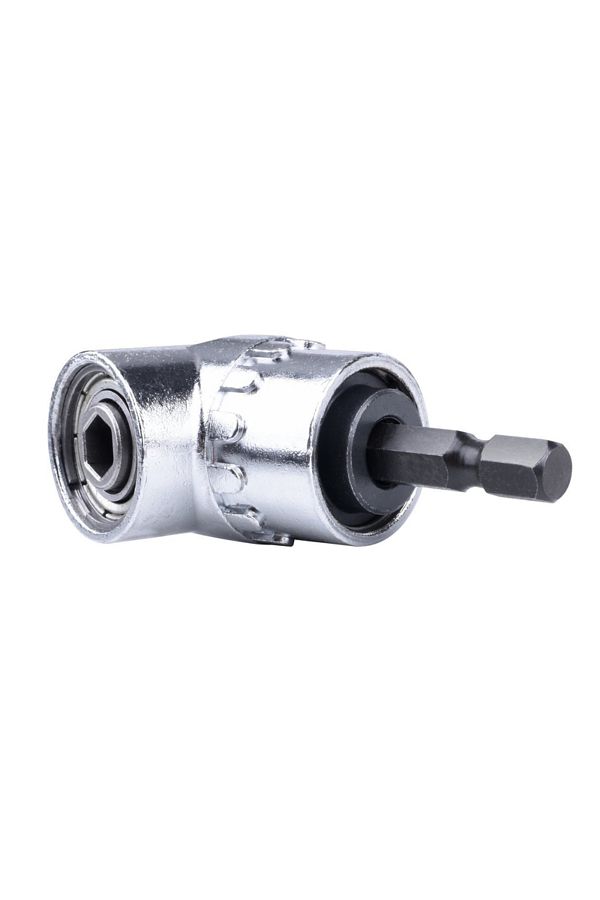 Fbiannely-Silver Hex Bit 105 Degree Angle Screwdriver Socket Holder Adapter Adjustable Bits Drill Angle Screwd 1