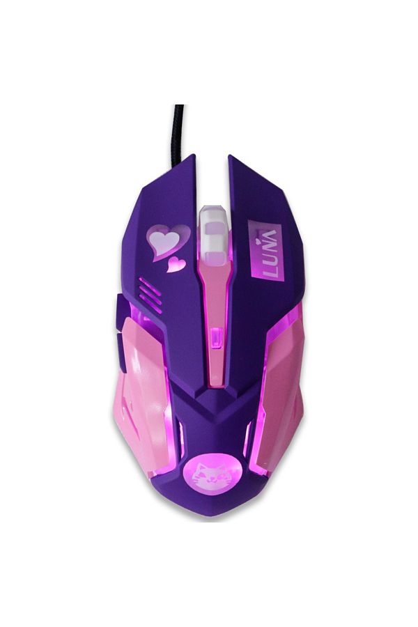 Choice-Purple Mute 2400dpi Gaming Mouse Color Backlit Silent Mouse Usb Wired Gaming Mouse Pink Computer Pro 1