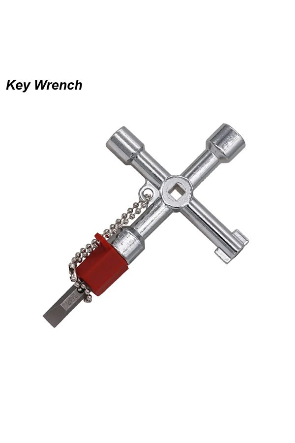 atooltour-Key Wrench Multi-functional Water Utility Triange Key Wrench Plumbing Spanner Square Triangle Train 1