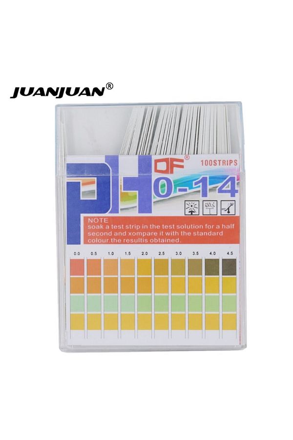 JUANJUAN-1 Set 100 Strips/box Ph Test Strips 0-14 Scale Premium Litmus Tester Paper Ideal For Test Ph Level O 1