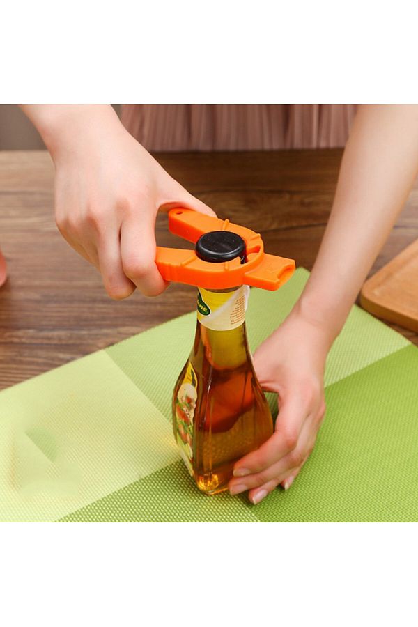 Choice-Orange Multi Functional Bottle Opener For Household Use Labor-saving Three-in-one Can Opener Beer Bo 1