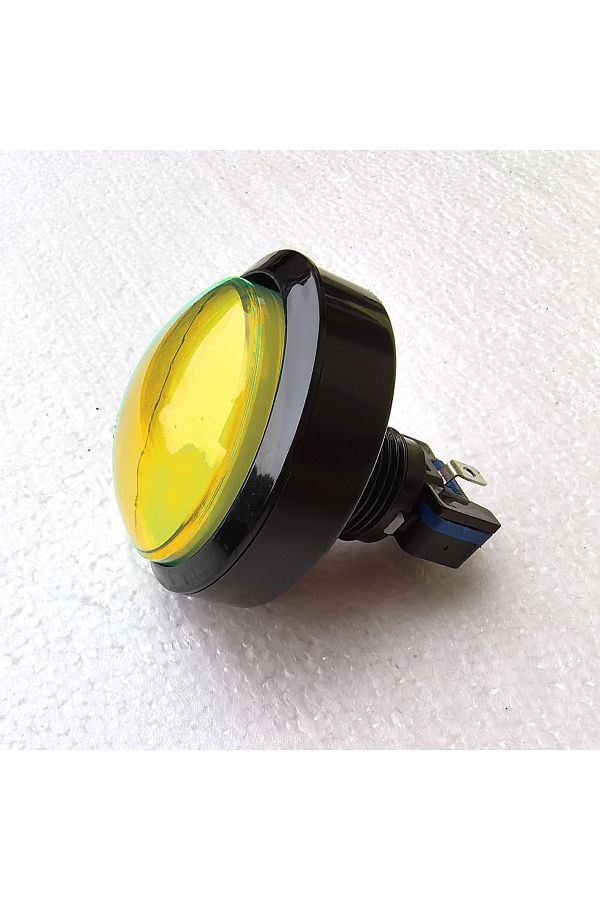 Choice-Yellow 60mm Round Convex Led Illuminated Push Button Switch Dc5v/12v Light Blub For Arcade Game Cran 1