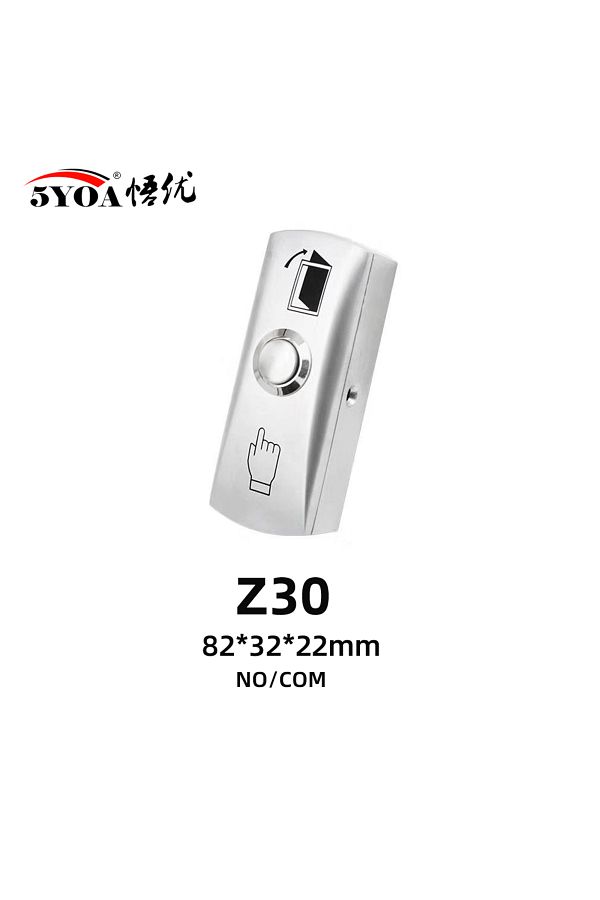 5YOA-Z30 Door Exit Push Button Release Switch Opener No Com Nc Led Light For Door Access Control System E 1
