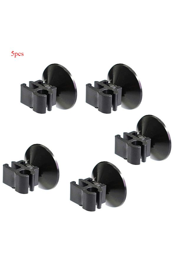 Choice-5pcs 5pcs Aquarium Suction Cup Clip Fish Tank Oxygen Tube Hose Pump Power Cord Buckle Wire Finisher 1