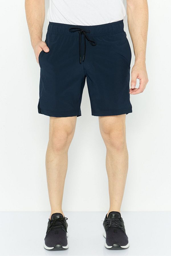 Legend-Men Sportswear Fit Drawstring Training 7 Inseam Shorts, Dark Navy 1