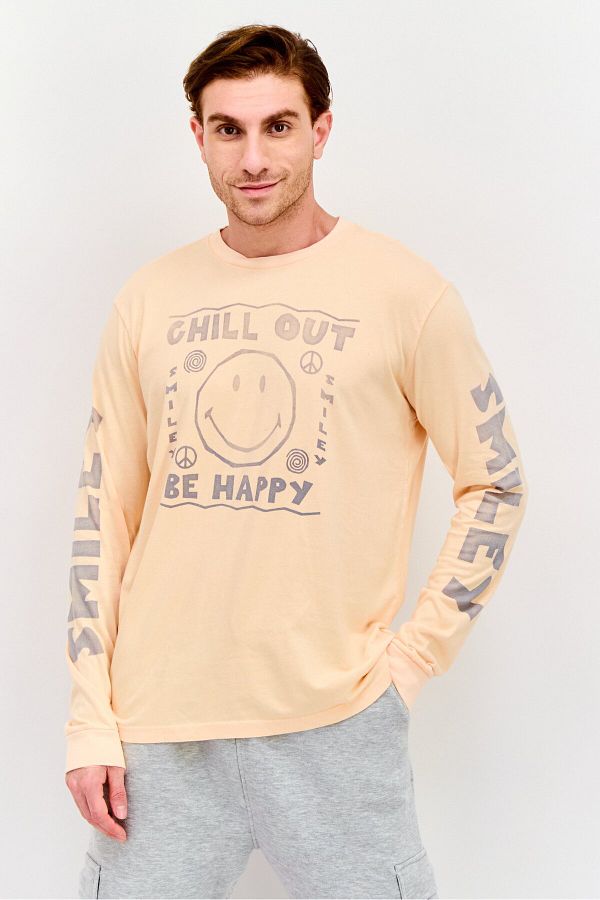 AMERICAN EAGLE-تي شيرت برتقالي للرجال U-0189-3002 1