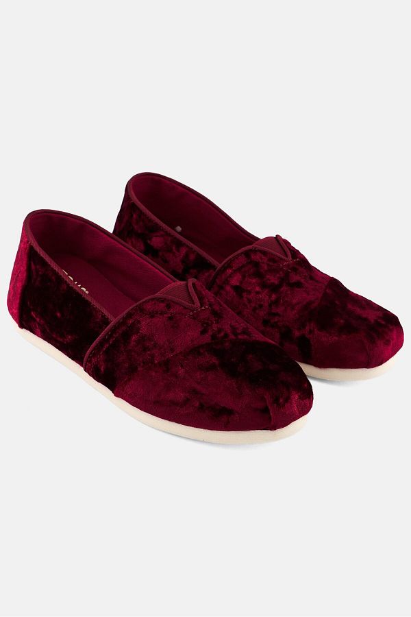 Toms-Women Slip On Casual Shoes, Maroon 1