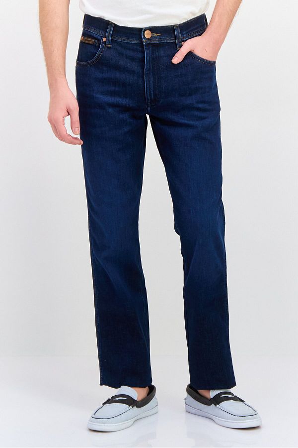 WRANGLER-Men Slim Fit Wash Stretchable Denim, Navy 1
