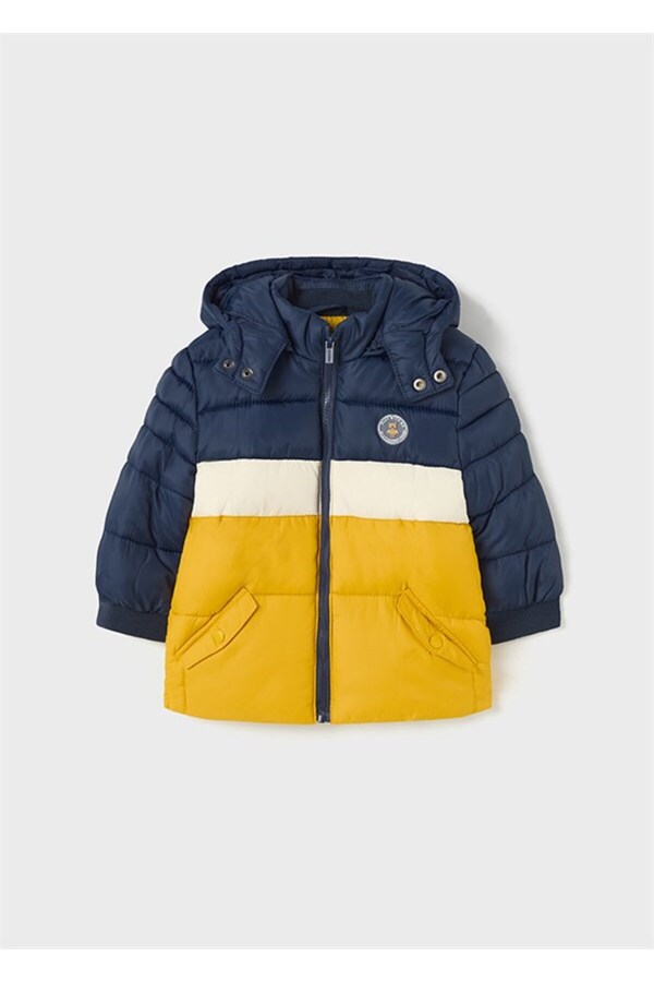 Mayoral Erkek Bebek Renk Bloklu Kapüşonlu Mont