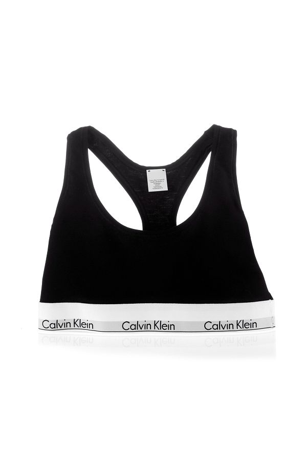 Calvin Klein-Dámská bílá sportovní podprsenka - elastický pásek, minimální design F3785E-100 1