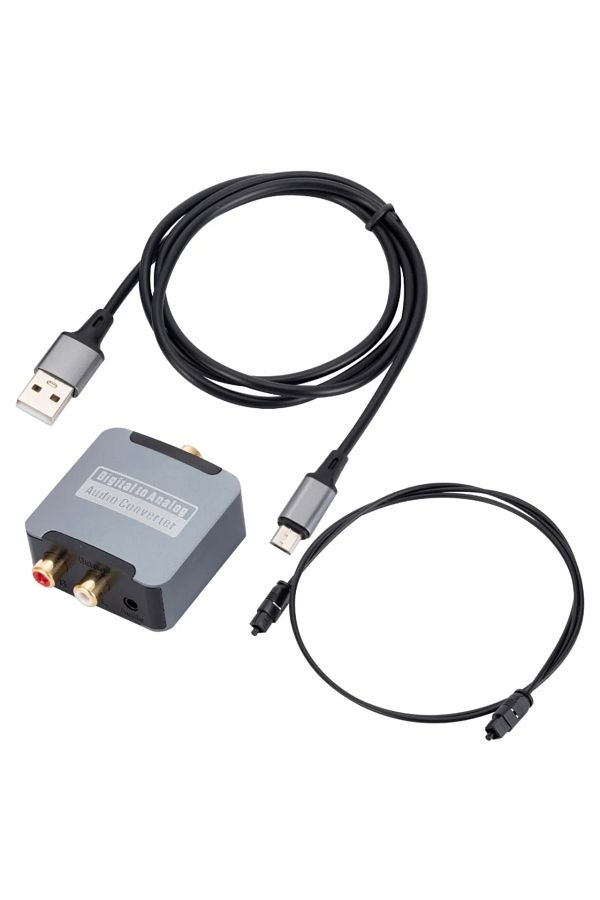 PzzPss-Digital To Analog Dac Digital To Analog Audio Converter Optical Spdif Toslink Coaxial Input To L/r R 1