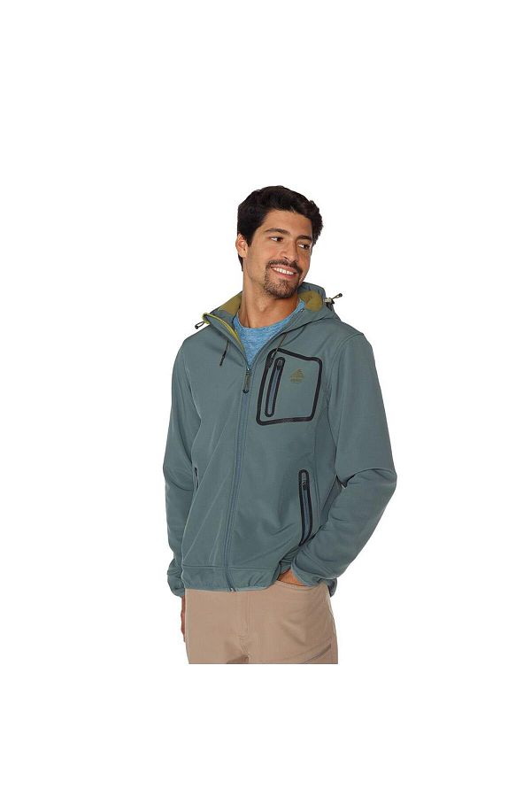 BERG-Yukon Erkek Softshell Ceket-yeşil 1