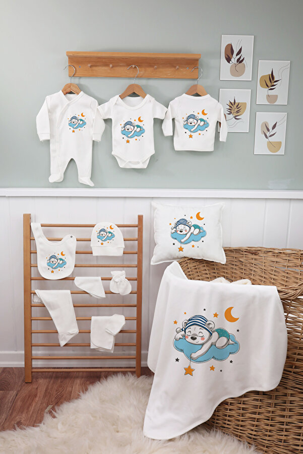 bebeqon Unisex Bebek Ekru 11 Li Hastane Çıkışı