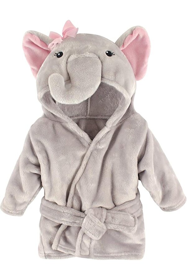 Moky Design Fil Desenli %100 Pamuk Yeni Doğan Bebek Bornozu 0-9 Ay, Kız Baby Shower Hediyeleri