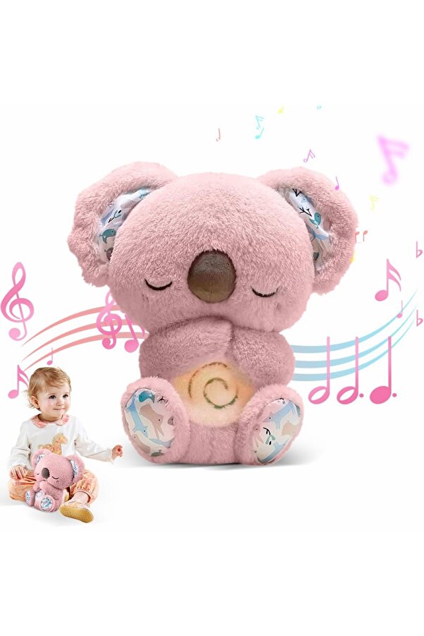 NB market Sevimli Koala Uyku Arkadaşı Koala Nefes Alıp Veren Işıklı Müzikli Peluş Oyuncak