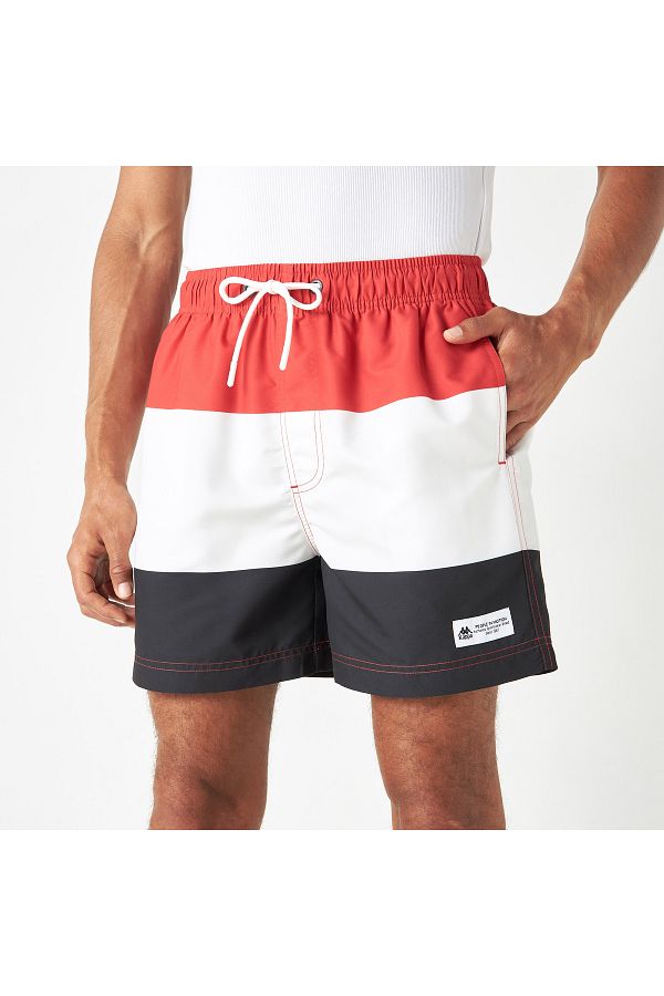 Kappa-Colourblock Swim Shorts With Drawstring Closure And Pockets 1