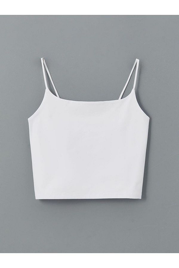LC Waikiki-Lcw Dream U Neck Seamless Crop Women's Undershirt 1
