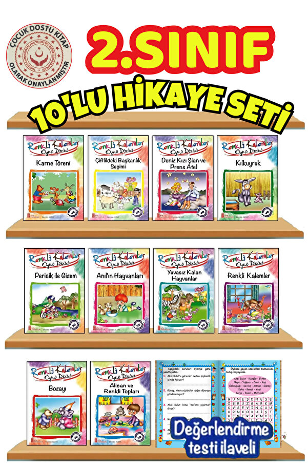 Ata Yayıncılık 2.sınıflar Için En Hikaye Seti (10 KİTAP KUTULU VE HEDİYELİ)