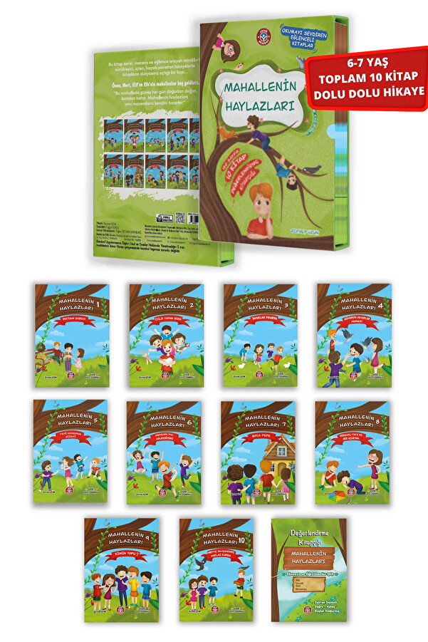 Çocuk Akademi Mahallenin Haylazları Dolu Dolu 10 Kitap Hikaye Serisi