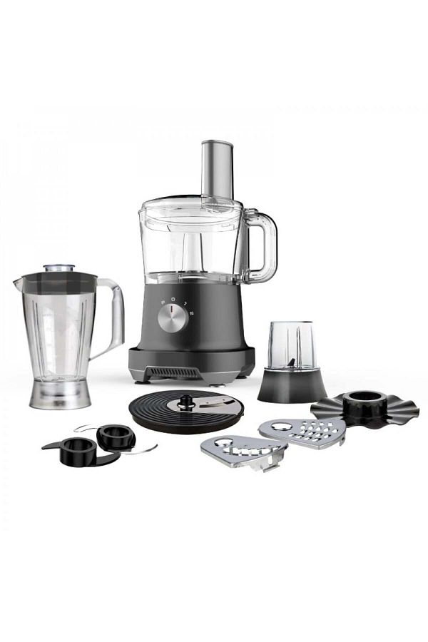 rebune-Ribon Multifunctional Food Processor Blender, Chopper & Slicer, Whisk & Dough Maker, 2 Speeds 500W 1