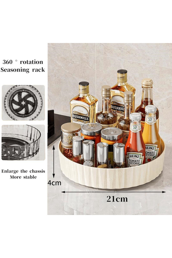 Choice 360 Rotating Tray Spice Rack Pantry Cabinet Turntable With Base ...