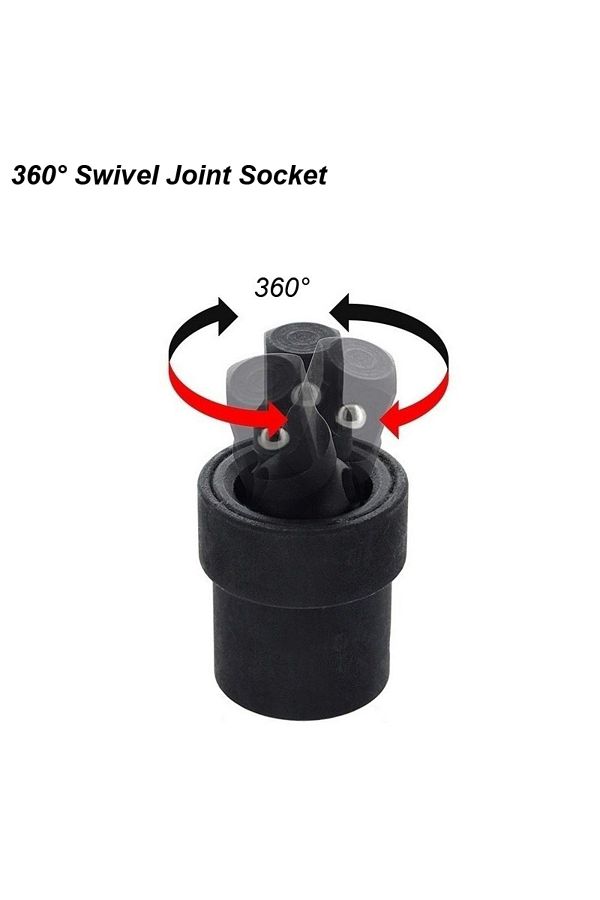 atooltour-Scoket Swivel 360 Swivel Impact Universal Socket Joint U Knuckle Air Wobble Sleeve Adapter Extension 1