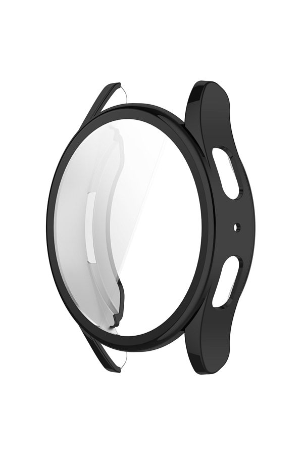 Choice-Galaxy Watch 7 44mm Black Silicone Tpu Case Glass For Samsung Galaxy Watch 7 40mm 44mm Full Cover Sc 1