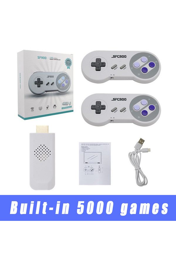 Choice-SF900 Video Game Console For Super Nintendo SNES NES Built in 6100 Games HDMI-Compatible TV Game ... 1
