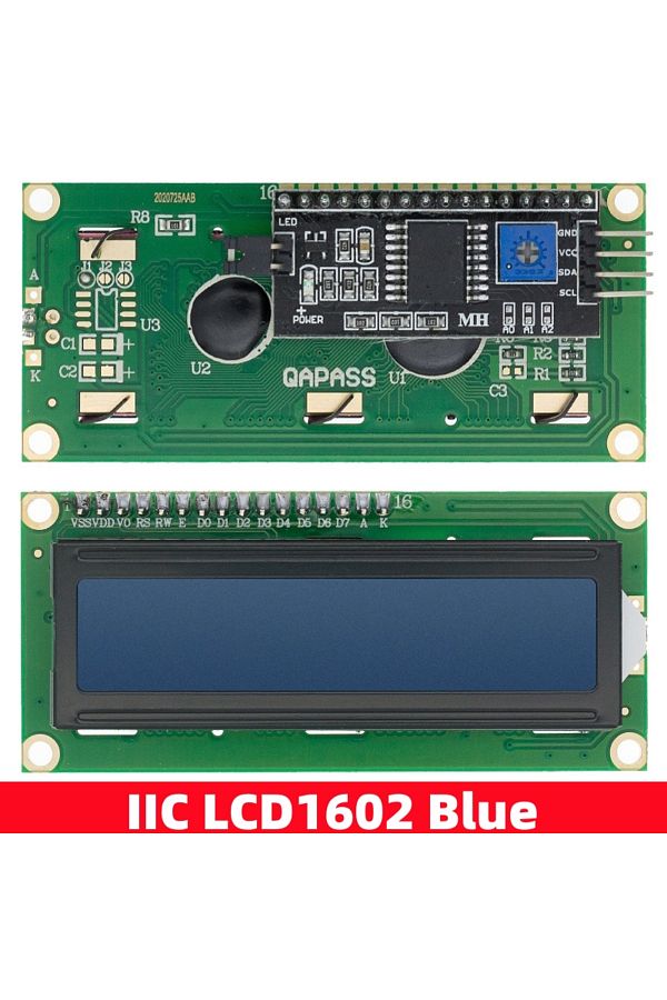 Choice-وحدة LCD Iic Lcd1602c زرقاء Lcd1602 1602 شاشة زرقاء/صفراء خضراء شاشة LCD 16x2 حرف Pcf8 1