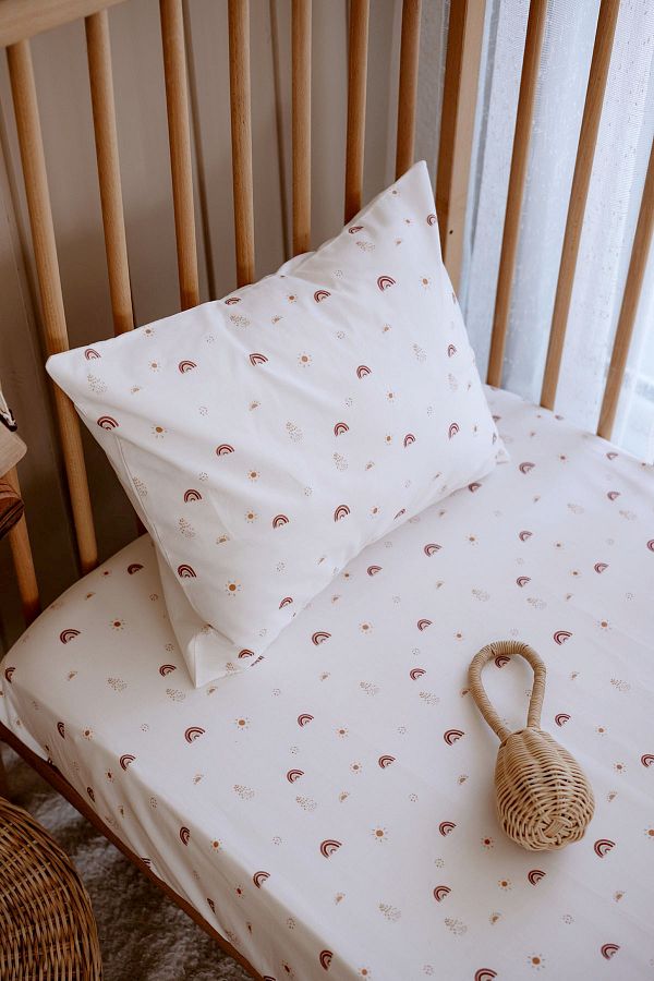 TBA COLLECTION-Baby Size Elastic Sheet Set |   Boho Rainbow 1