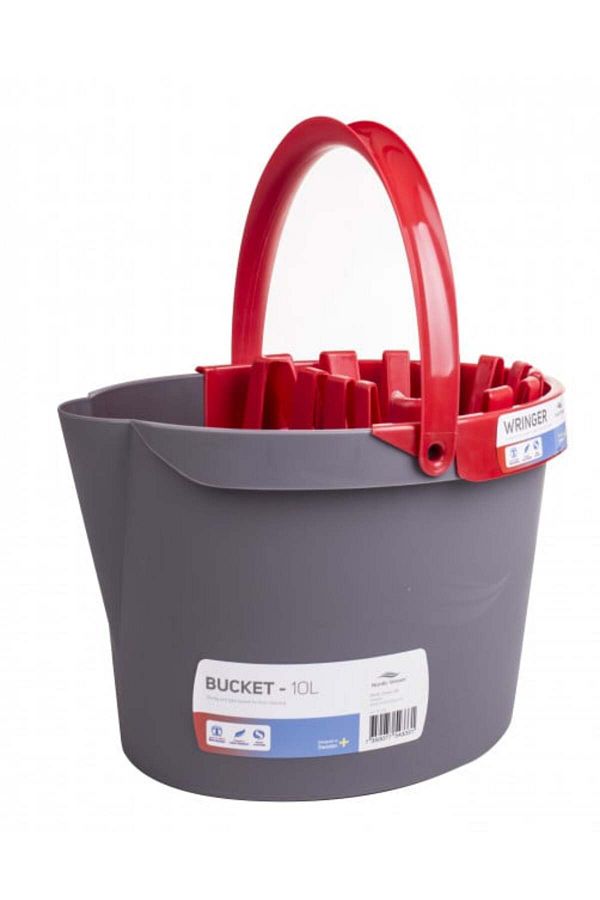 Nordic Stream-Bucket with squeezer, 10 L, Grey 1