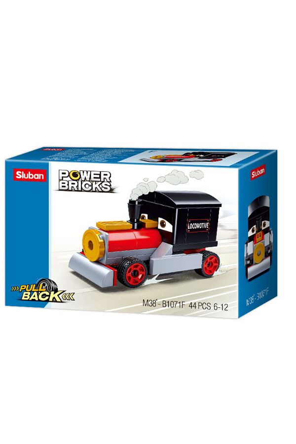 Sluban-Power Bricks Series - Steam Train Building Blocks 44 PCS 1