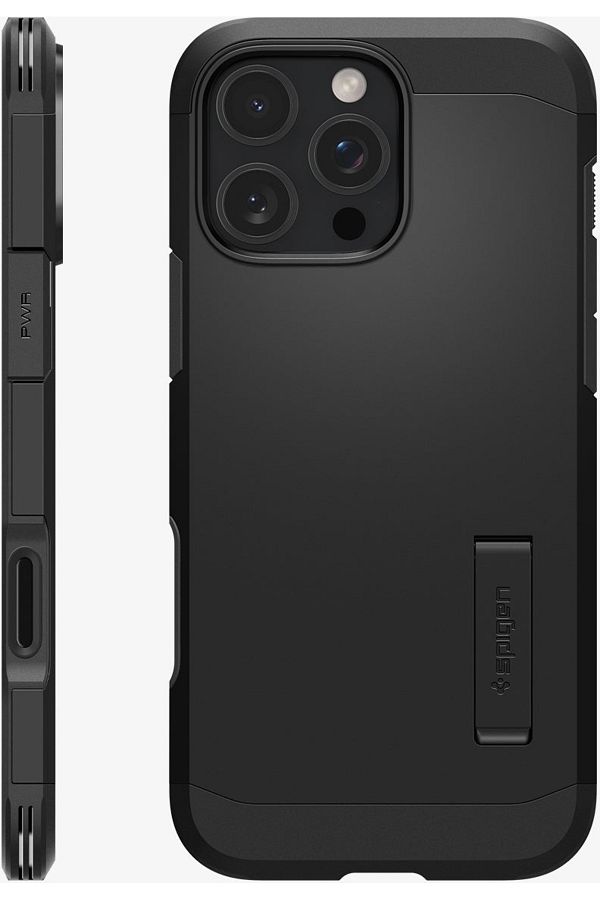 Spigen-iPhone 16 Pro Max Case Tough Armor Ai t (with Camera Button Protection) Magfit Magsafe Black - Acs08503 1