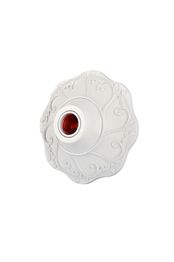 Choice-1pc White 1/2pcs E26/e27 Colored Pendant Lamp Holders - Round Fixed Base Socket 1