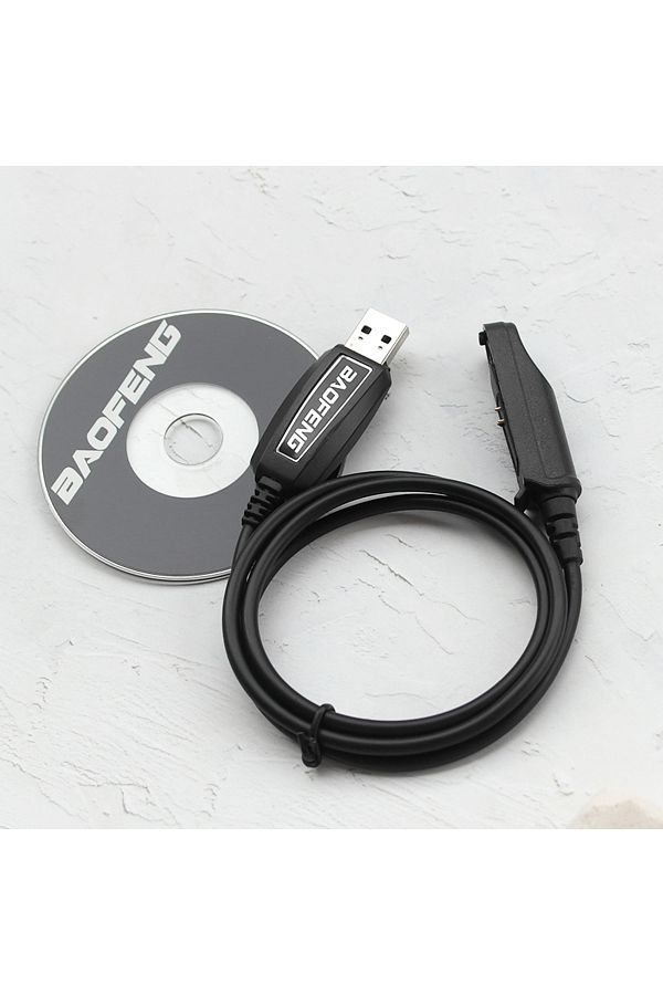 BAOFENG-قطعة واحدة من كابل برمجة USB الأصلي من Baofeng UV9RPlus مع برنامج تشغيل CD لجهاز Pofung UV-XR A-58 UV-9R 1