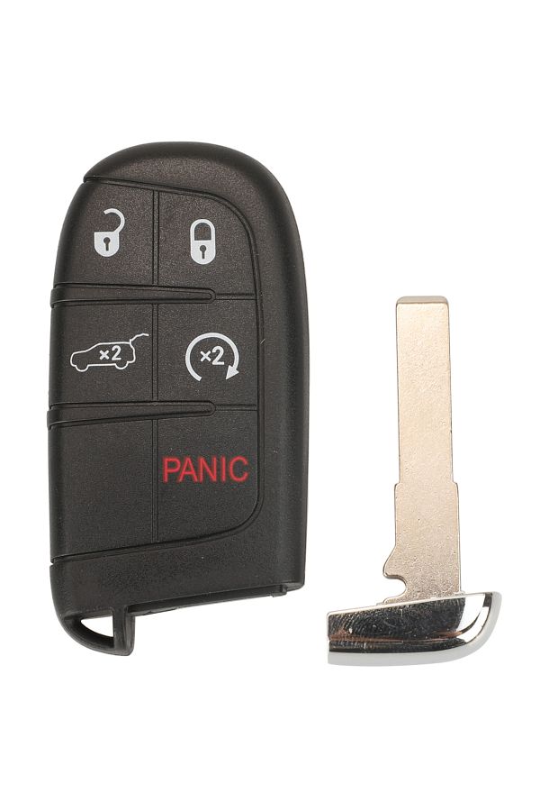 jingyuqin-5 Buttons Sip22 Blade Smart Remote Car Key Shell Fob For Jeep Renegade Compass 3/4/5 Butto 1