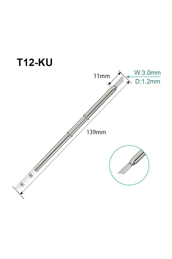 FMchip-مكواة لحام T12-KU من سلسلة T12 Tip لمحطات اللحام Hakko FX951 STC STM32 FX-950 FX-951 FM-203 1
