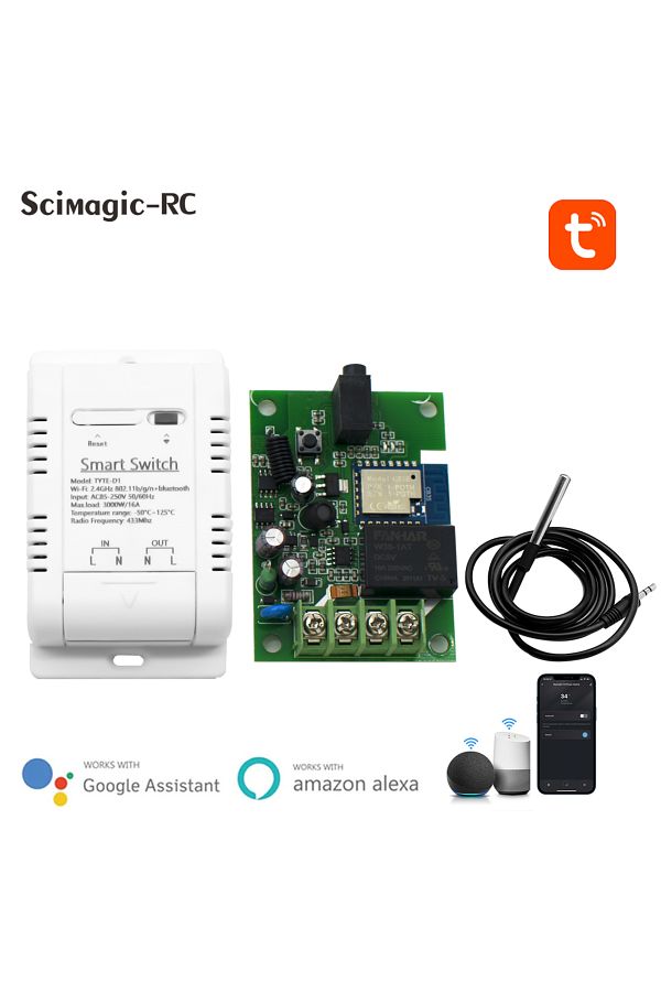 Choice-Tuya Smart Switch Tuya/ewelink Smart Temperature Wifi Switch 16a 3000w Intelligent Monitoring Thermo 1