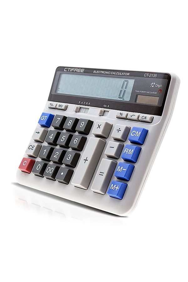 Aibecy-Calculators Electronic Calculator Counter Solar & Battery Power 12 Digit Display Big Button For Busi 1