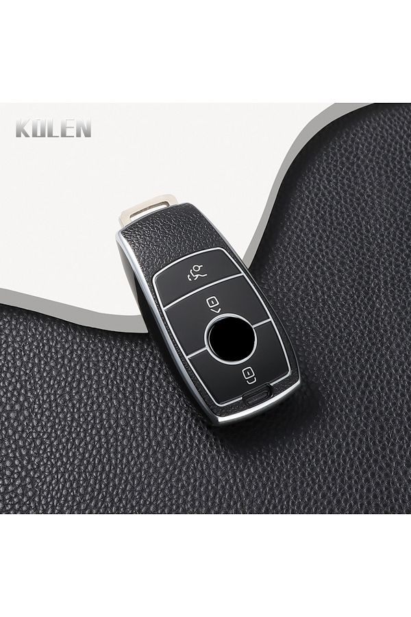 Choice-Black Only Case Tpu Car Remote Key Case Cover Shell Fob For Mercedes Benz A C E S G Class W177 W205 1
