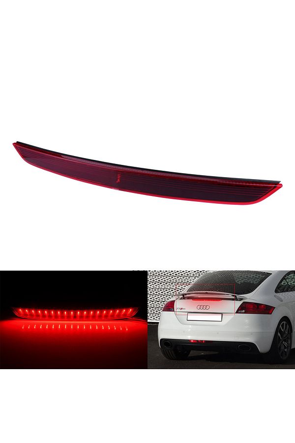 Choice-Red Red Lens Led Third Additional High Level Mount Brake Stop Light For Audi Tt 8j Mk2 2006-2014 1