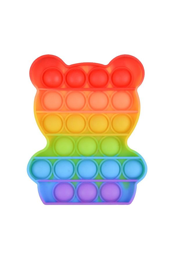 Choice-F-1pc Rainbow Fidget Toys Pop Push Bubble Sensory Toys Funny Dinosaur Autism Needs Squishy Stress Re 1