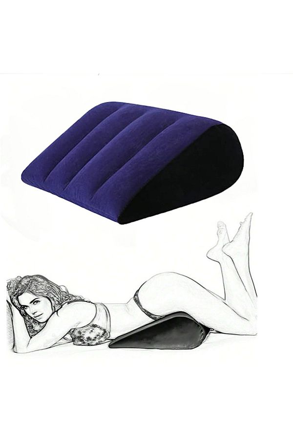 Choice-Black Inflatable Travel Pillow Multifunctional Body Pillow Lumbar Yoga Pillow Travel Positions Suppo 1