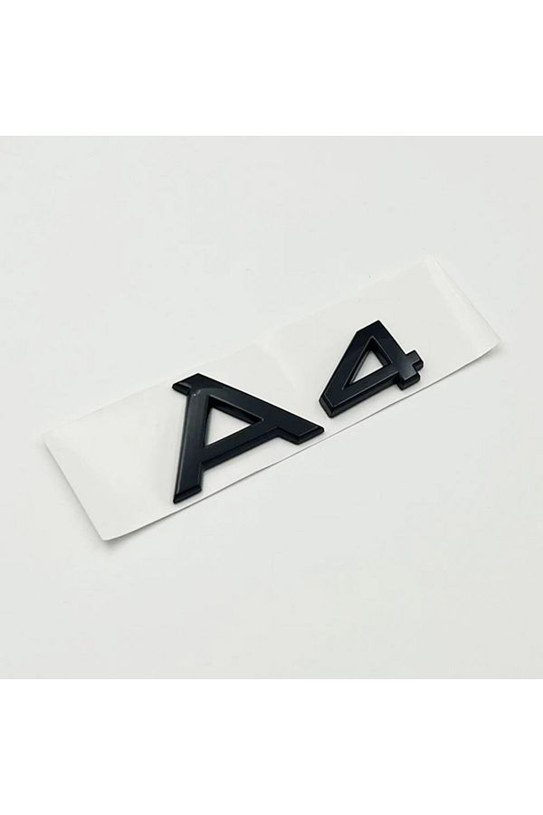 Choice-Glossy Black A4 3d Abs Chrome Glossy Black Car Trunk Letters Numbers Emblem For A1 A3 A4 A5 A6 A7 A8 1