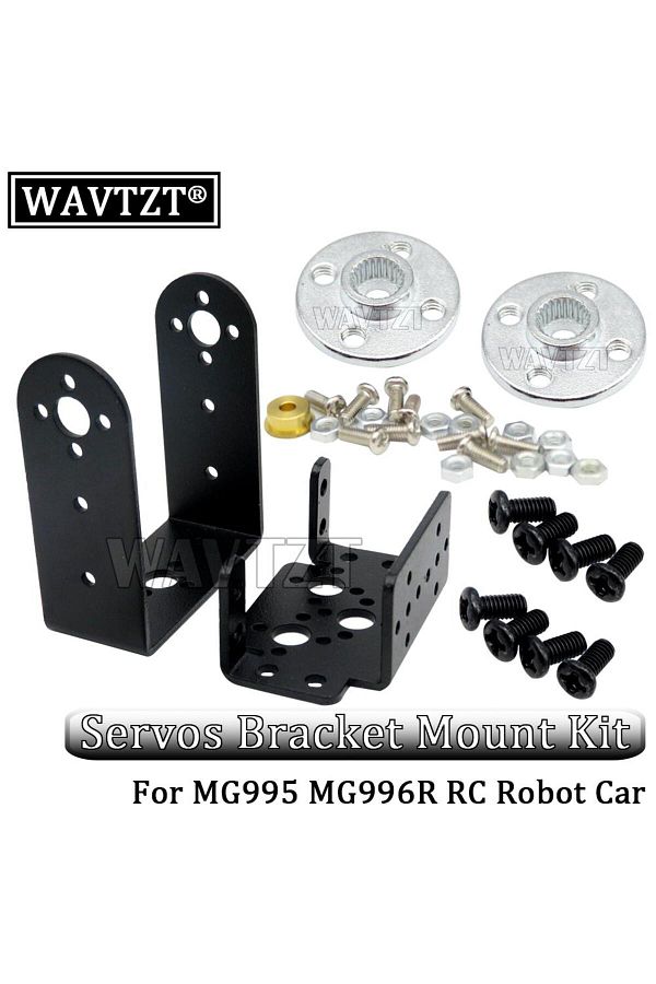 Choice-1 Set Wavtzt 1set 2 Dof Short Pan And Tilt Servos Bracket Sensor Mount Kit For Compatible Mg995 Mg99 1