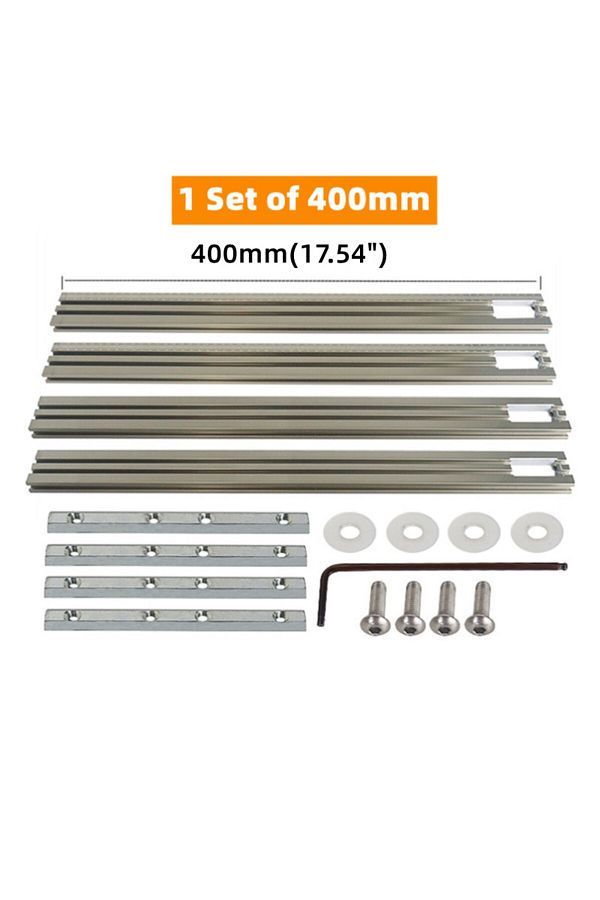 JIGHOLE-400mm Set Trimming Machine Milling Groove Engraving Guide Rail Multi-functional Adjustable Backing A 1