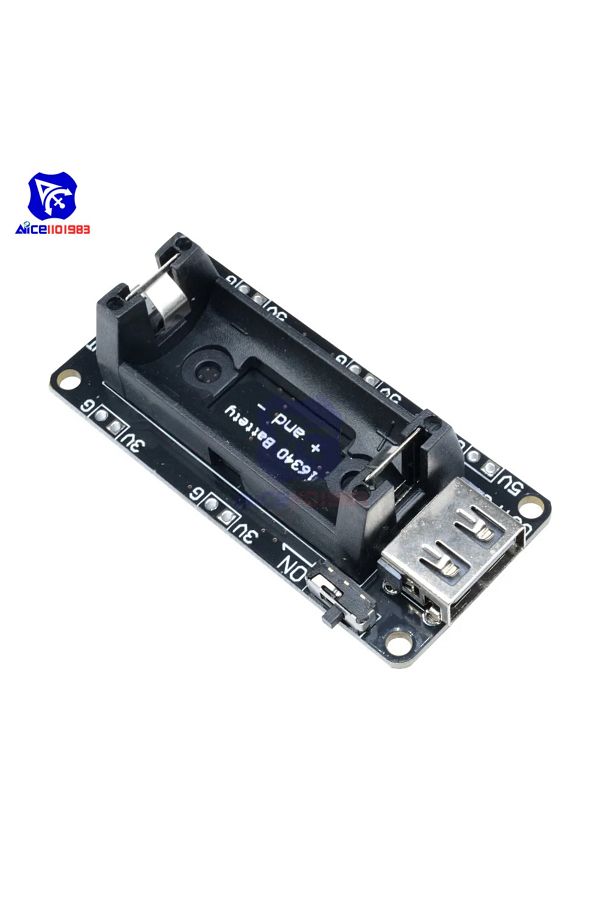 Choice-16340 Battery Shield Diymore Esp8266 Esp32 Esp32s Wemos 16340 18650 Battery Charger Shield Board Mic 1