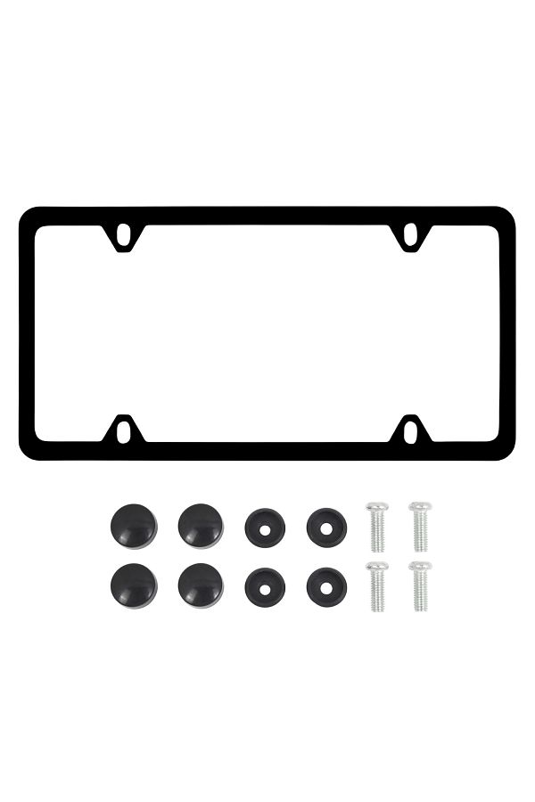 Choice-Black Xclpf Obey Your Luxury License Plate Frames, 1 Pc 4 Holes Slim Stainless Steel License Plate F 1