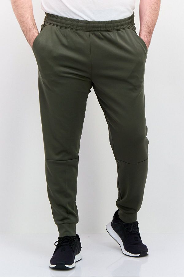 Skora-Men Jogger Fit Brand Logo Running Pants, Olive 1