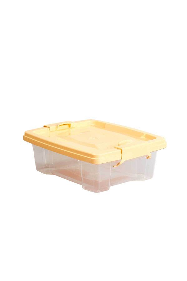 QUTU-Q-Lear Box 1.5 L Ziplock Storage Box-Yellow 1